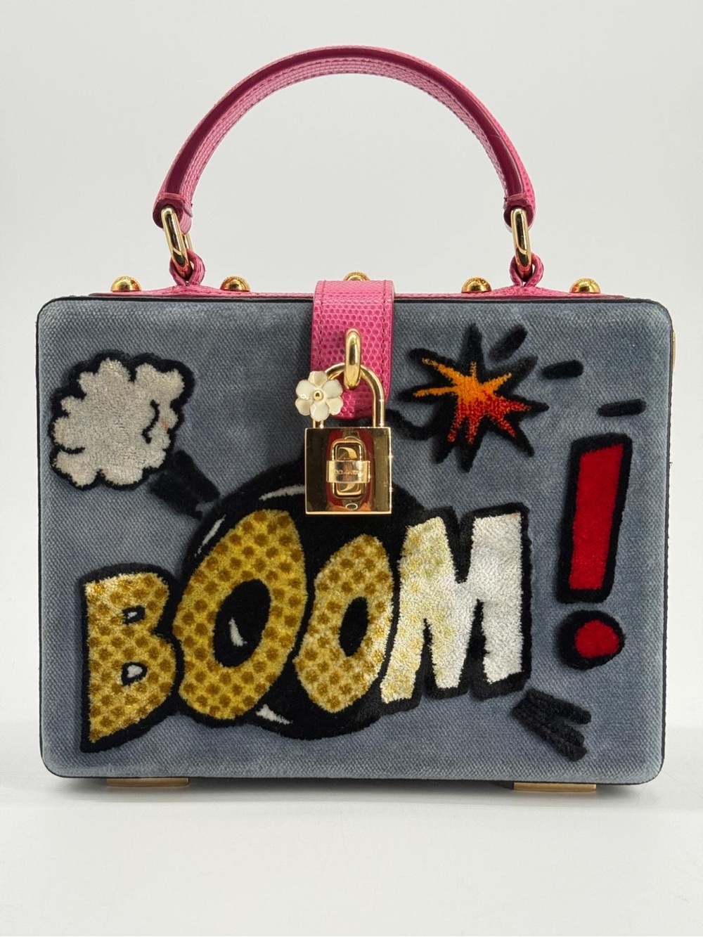 Dolce Gabbana Dolce Box Velvet Boom Bag